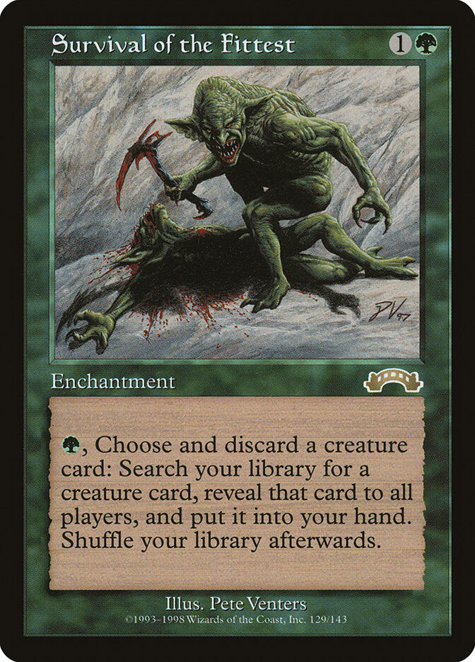 Sobrevivência do Mais Apto / Survival of the Fittest - Magic: The Gathering - MoxLand
