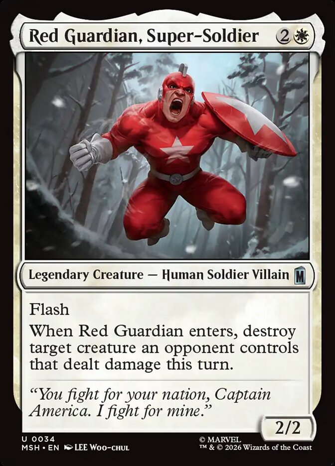 Red Guardian, Super-Soldier - Magic: The Gathering - MoxLand