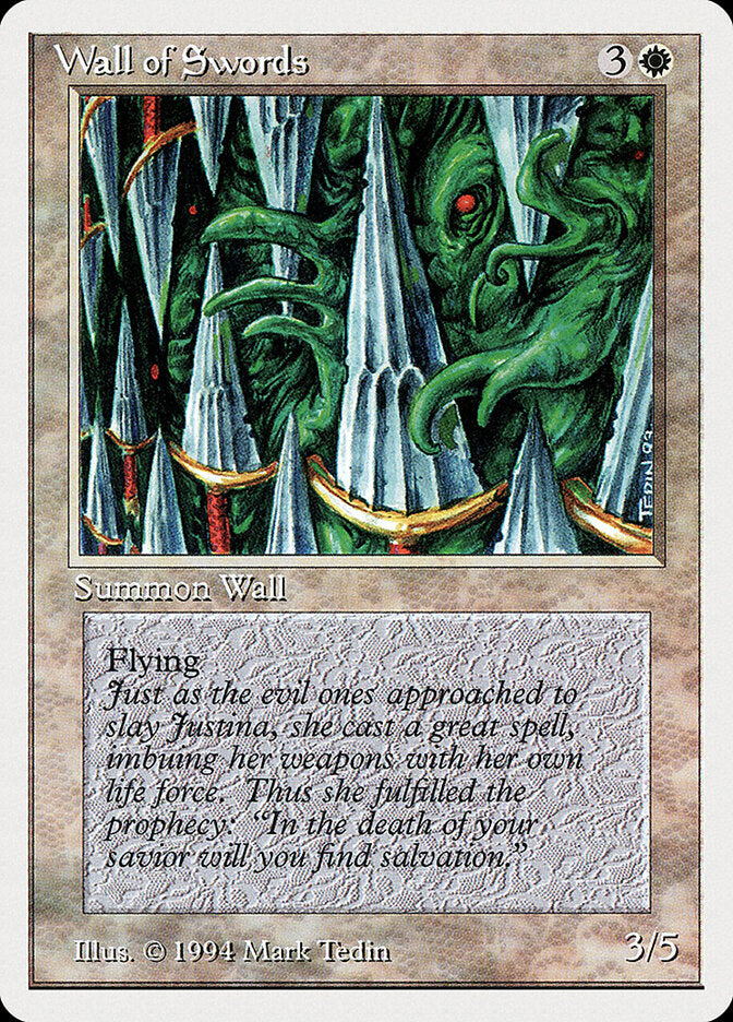 Barreira de Espadas / Wall of Swords - Magic: The Gathering - MoxLand