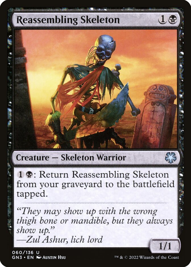 Esqueleto Remontado / Reassembling Skeleton - Magic: The Gathering - MoxLand