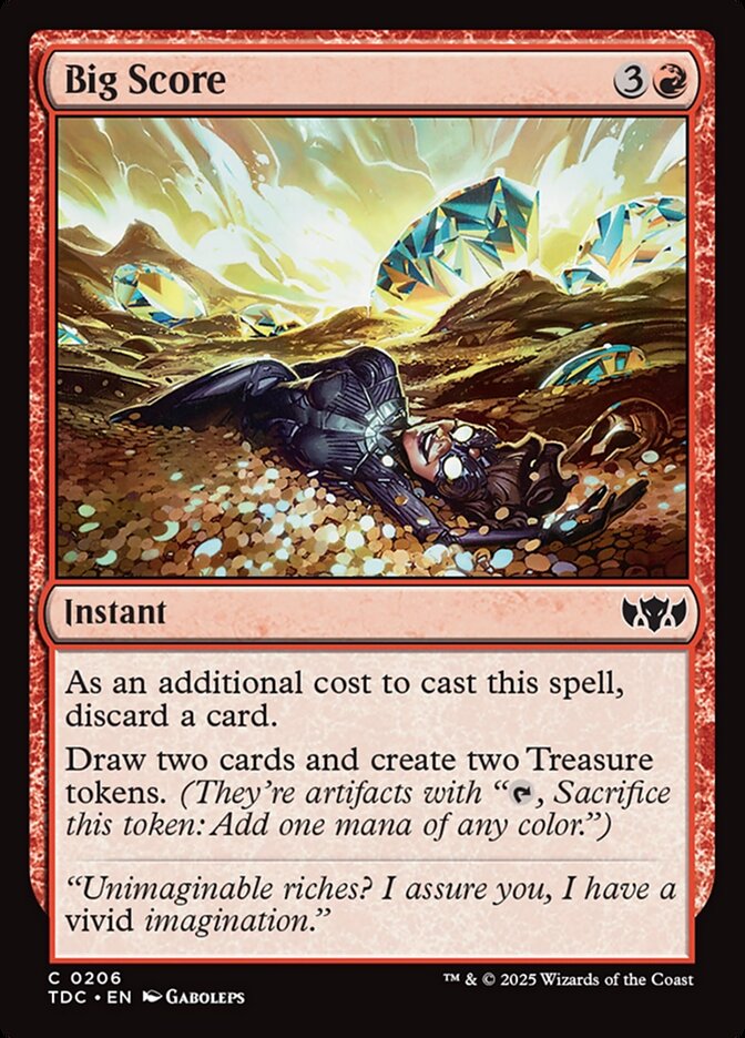 Sorte Grande / Big Score - Magic: The Gathering - MoxLand