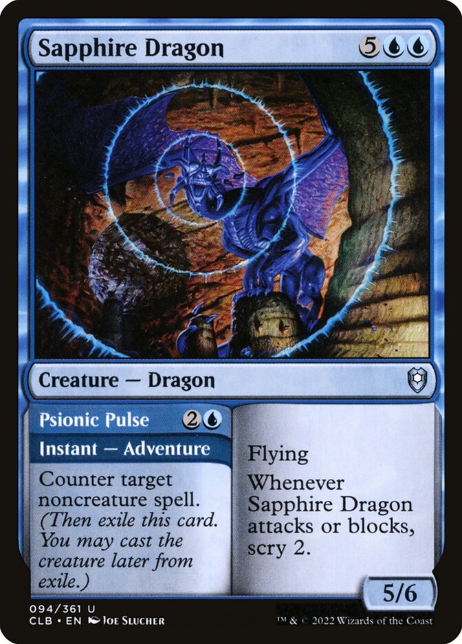 Dragão de Safira / Sapphire Dragon - Magic: The Gathering - MoxLand
