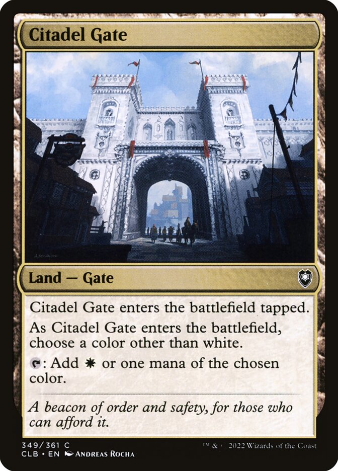 Portão da Cidadela / Citadel Gate - Magic: The Gathering - MoxLand