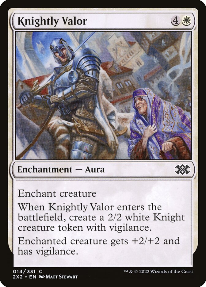 Heroísmo Cavaleiroso / Knightly Valor - Magic: The Gathering - MoxLand