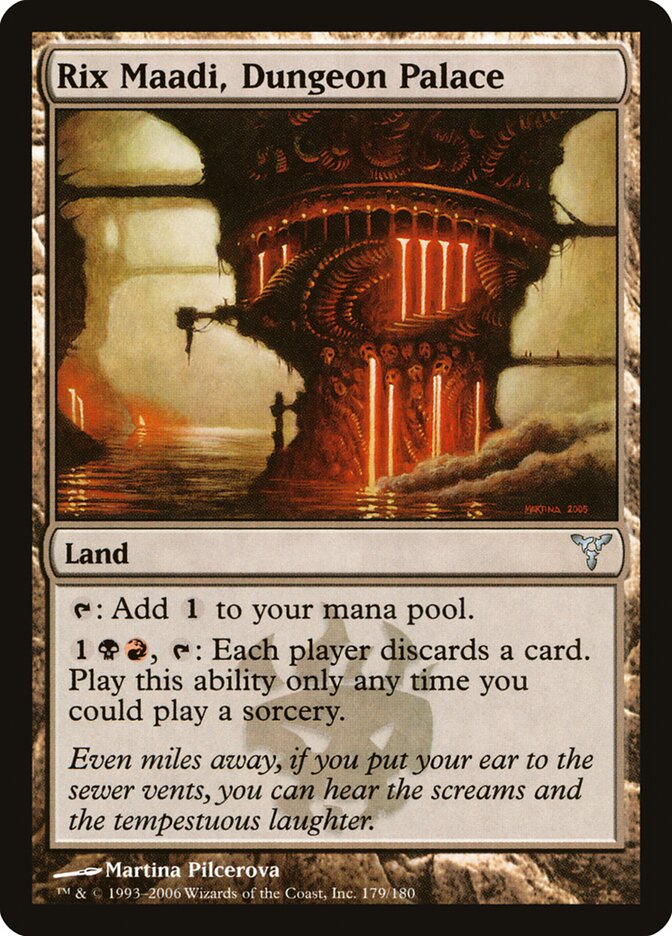 Rix Maadi, Palácio da Masmorra / Rix Maadi, Dungeon Palace - Magic: The Gathering - MoxLand