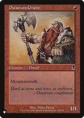 Anão Recruta / Dwarven Grunt - Magic: The Gathering - MoxLand