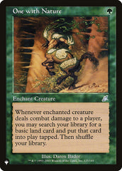 Um com a Natureza / One with Nature - Magic: The Gathering - MoxLand