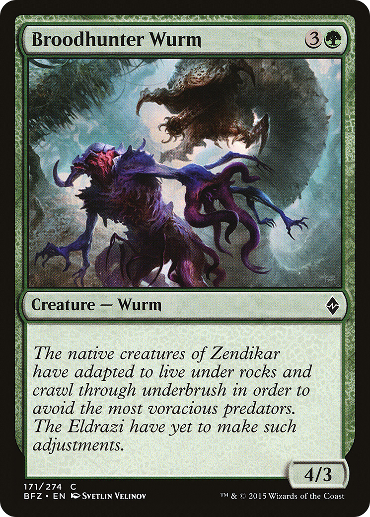 Vorme Caçador da Prole / Broodhunter Wurm - Magic: The Gathering - MoxLand