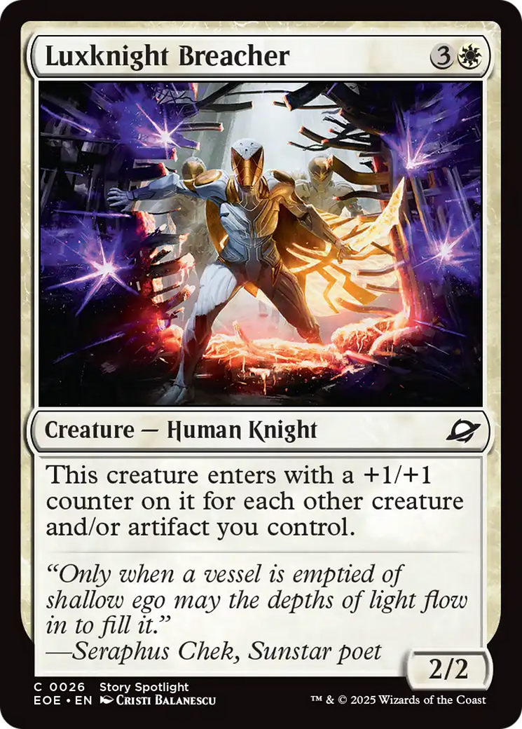 Cavaleira da Luz Invasora / Luxknight Breacher - Magic: The Gathering - MoxLand