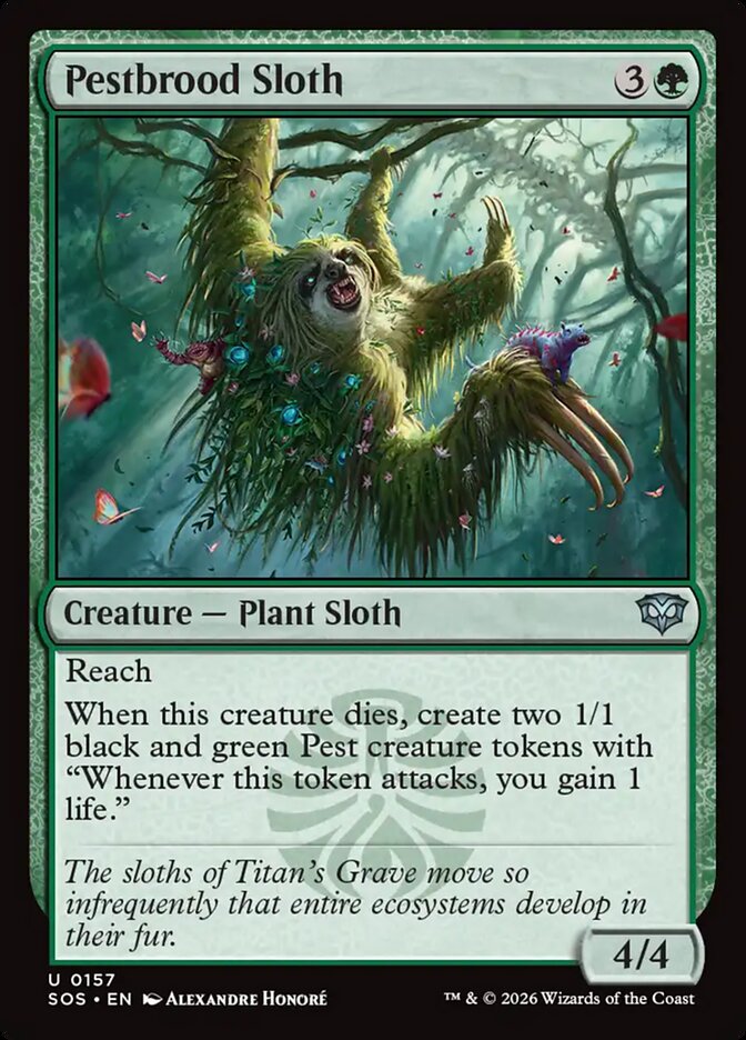 Pestbrood Sloth - Magic: The Gathering - MoxLand