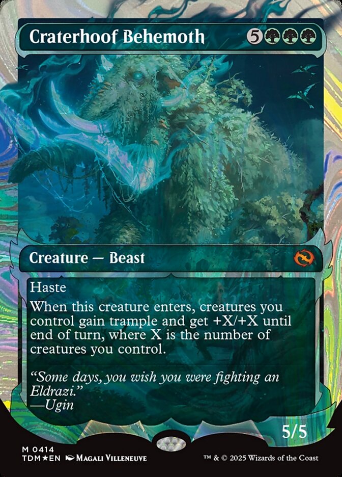 Behemoth Craterópode / Craterhoof Behemoth - Magic: The Gathering - MoxLand
