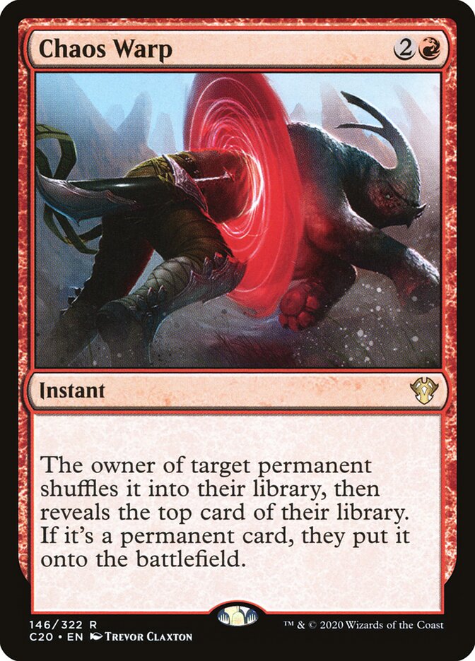 Distorção Caótica / Chaos Warp - Magic: The Gathering - MoxLand