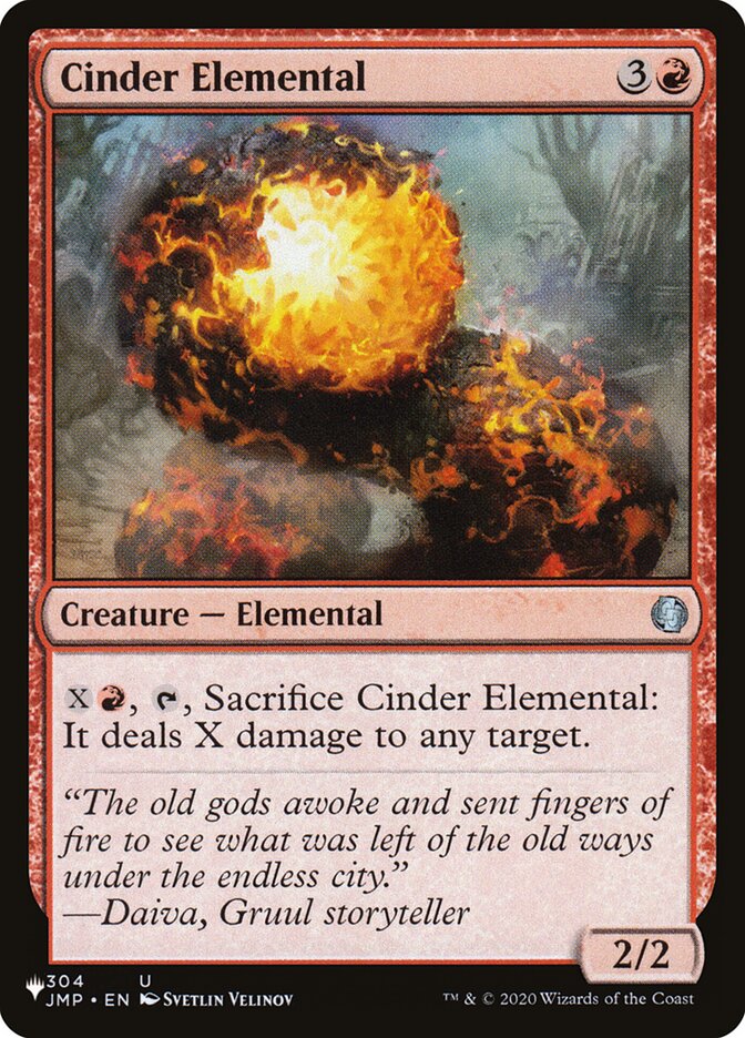 Elemental das Cinzas / Cinder Elemental - Magic: The Gathering - MoxLand