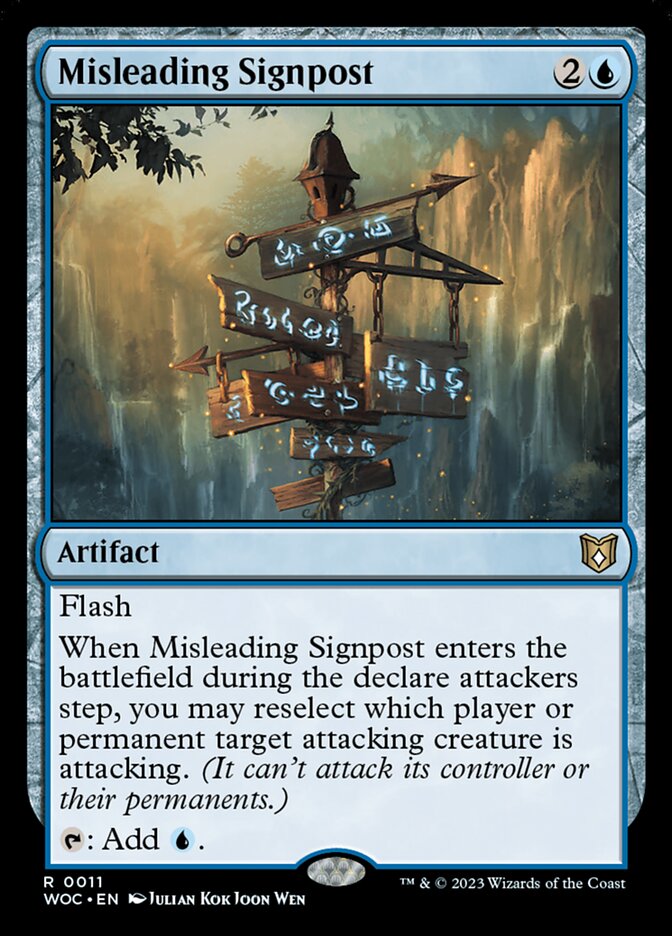 Placas de Desorientação / Misleading Signpost - Magic: The Gathering - MoxLand