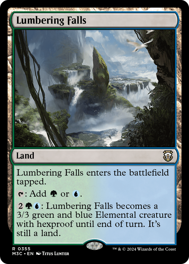 Quedas Estrondosas / Lumbering Falls - Magic: The Gathering - MoxLand