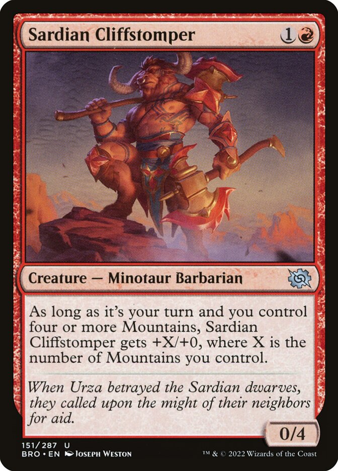 Calca-penhasco Sardiano / Sardian Cliffstomper - Magic: The Gathering - MoxLand