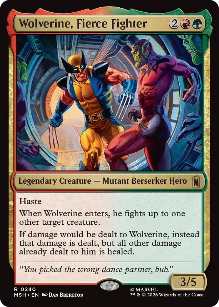Wolverine, Fierce Fighter - Magic: The Gathering - MoxLand