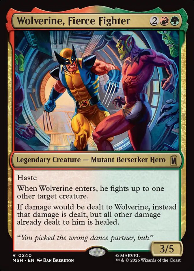 Wolverine, Fierce Fighter - Magic: The Gathering - MoxLand