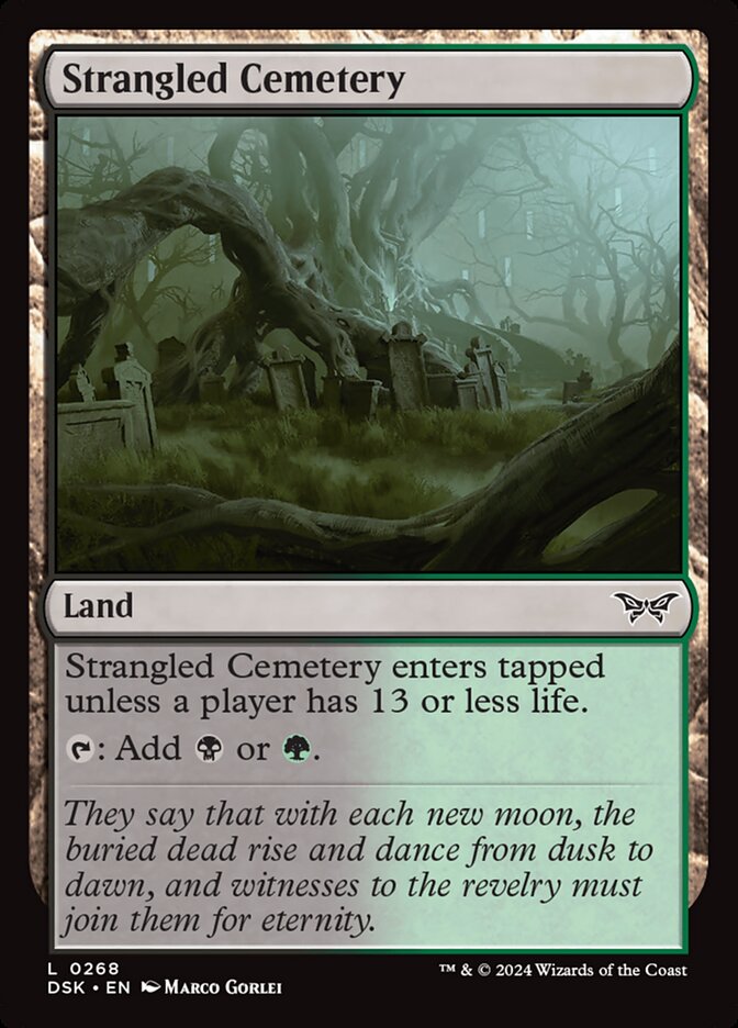 Cemitério Estrangulado / Strangled Cemetery - Magic: The Gathering - MoxLand