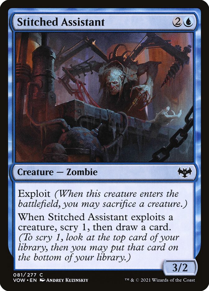 Assistente Suturado / Stitched Assistant - Magic: The Gathering - MoxLand