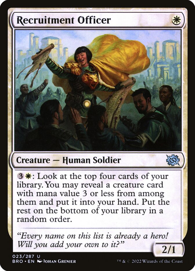 Oficial de Recrutamento / Recruitment Officer - Magic: The Gathering - MoxLand