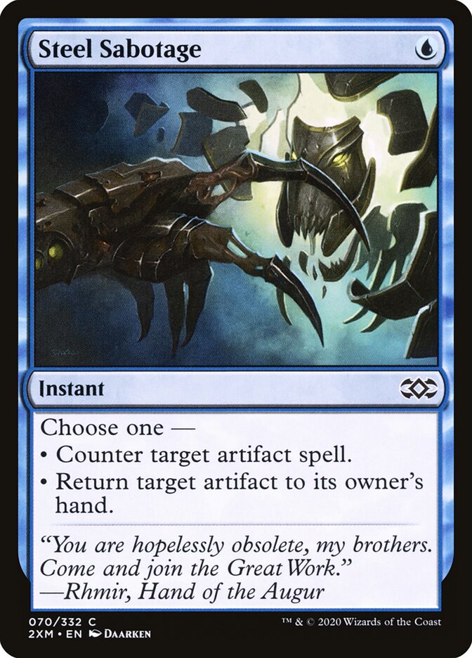 Sabotagem de Aço / Steel Sabotage - Magic: The Gathering - MoxLand