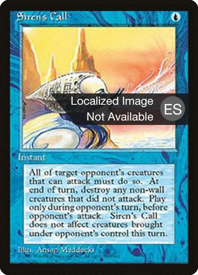 Canto da Sereia / Siren's Call - Magic: The Gathering - MoxLand