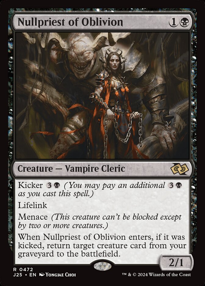 Sacerdotisa de Nulos do Oblívio / Nullpriest of Oblivion - Magic: The Gathering - MoxLand