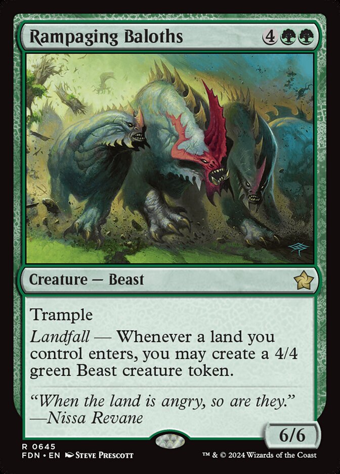 Baloths Enfurecidos / Rampaging Baloths - Magic: The Gathering - MoxLand