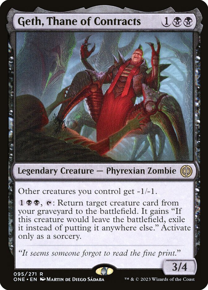 Geth, Thane dos Contratos / Geth, Thane of Contracts - Magic: The Gathering - MoxLand
