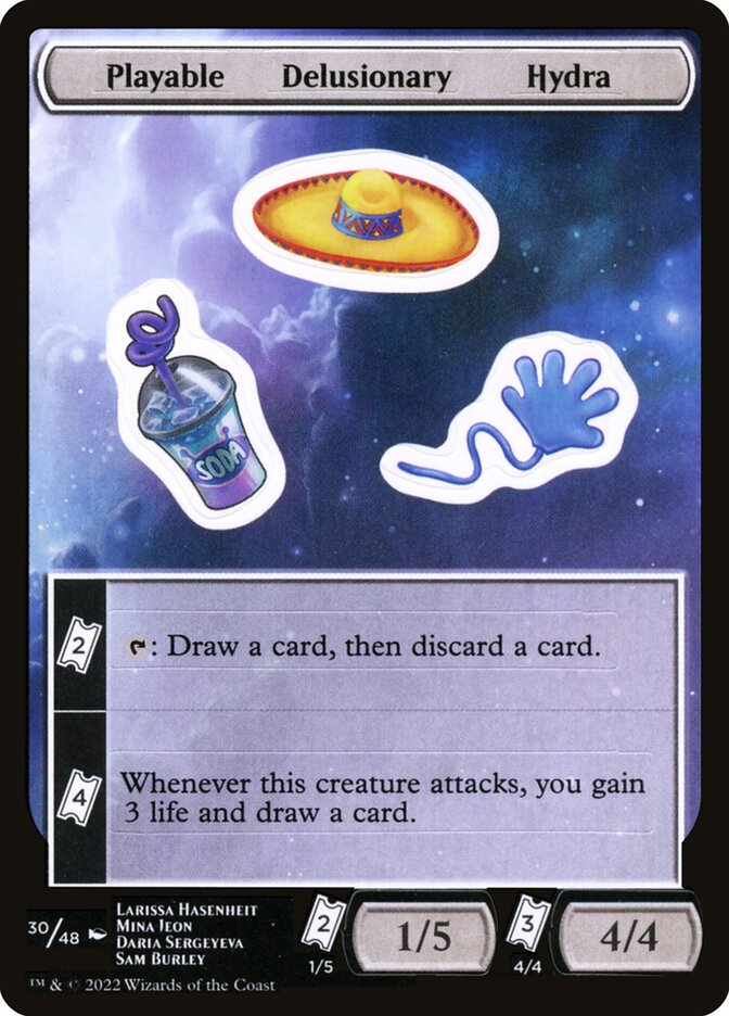Playable Delusionary Hydra - Magic: The Gathering - MoxLand