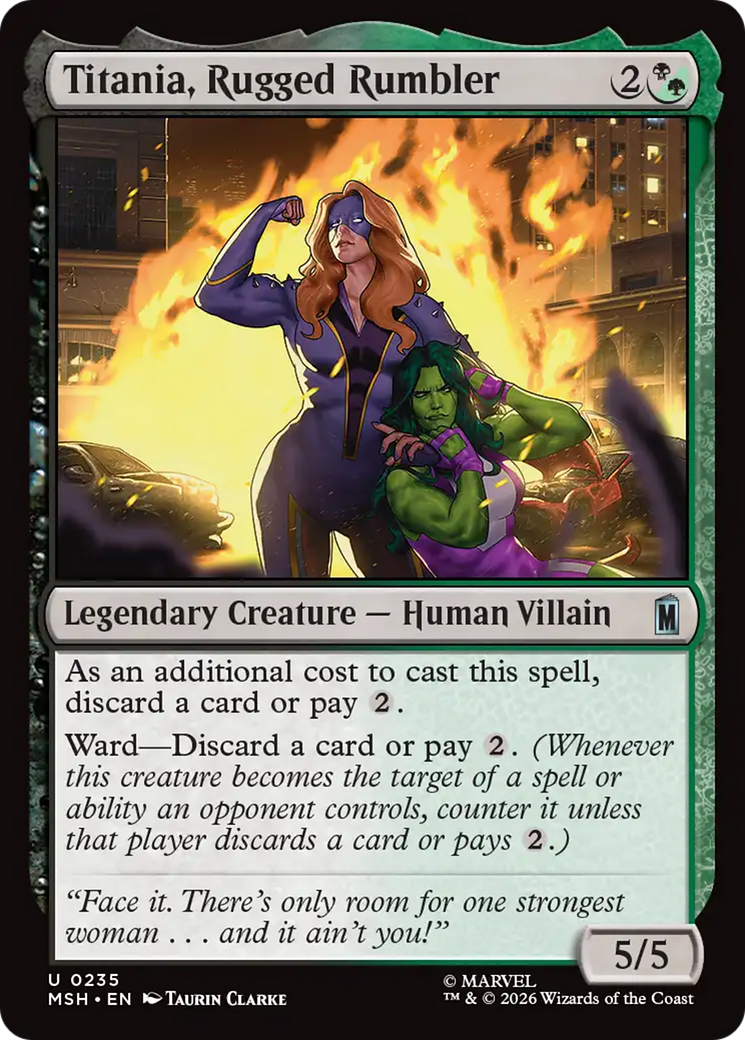 Titania, Rugged Rumbler - Magic: The Gathering - MoxLand