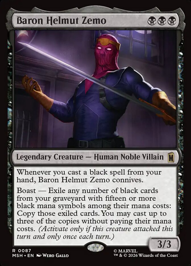 Baron Helmut Zemo - Magic: The Gathering - MoxLand
