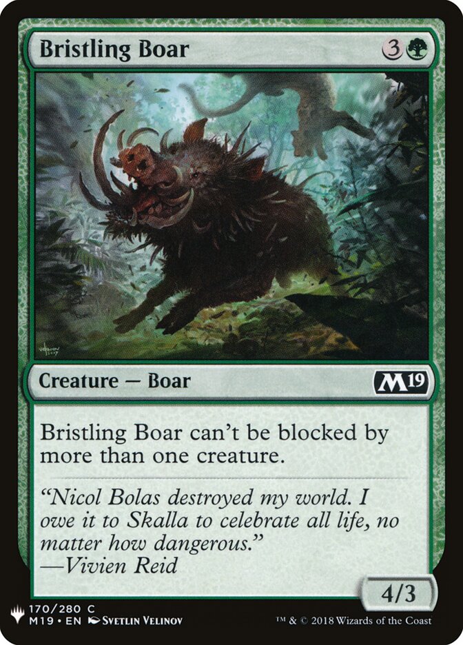 Javali Eriçado / Bristling Boar - Magic: The Gathering - MoxLand