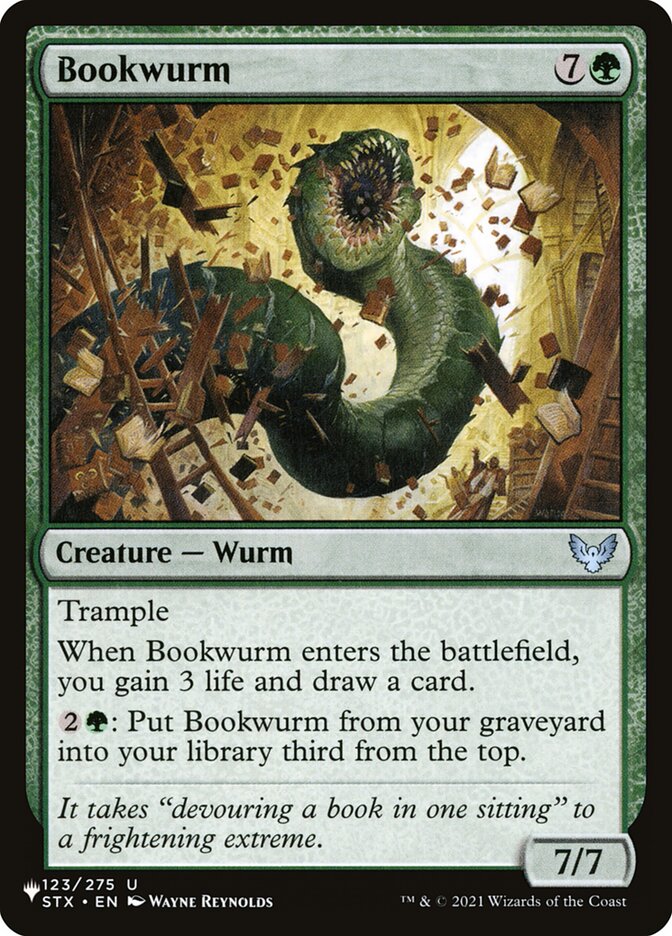 Traça-vorme / Bookwurm - Magic: The Gathering - MoxLand