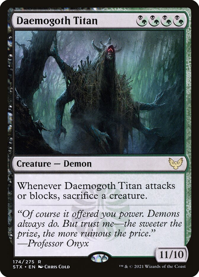 Titã Demogodo / Daemogoth Titan - Magic: The Gathering - MoxLand