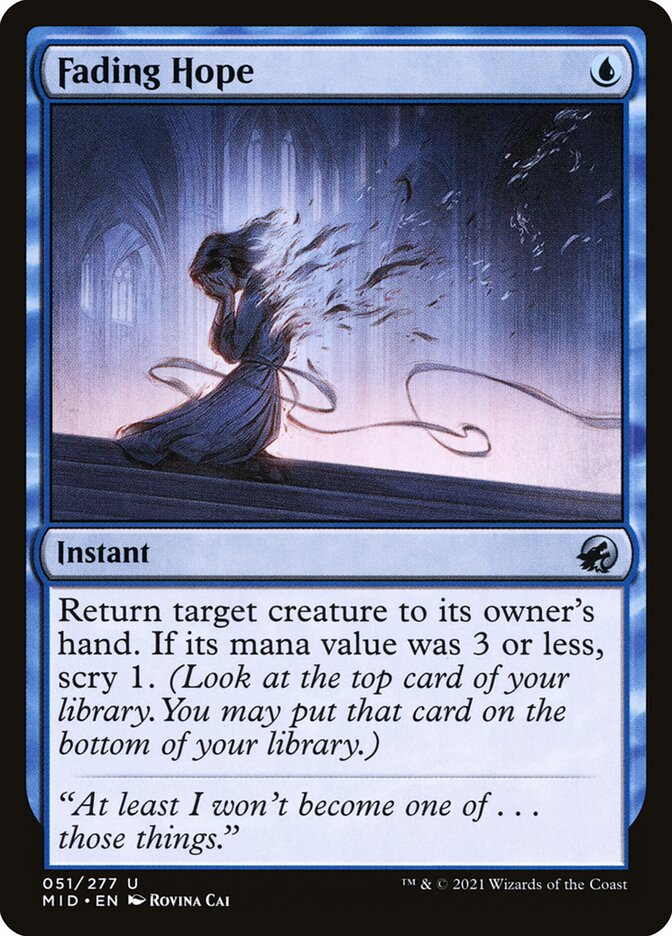 Esperança Evanescente / Fading Hope - Magic: The Gathering - MoxLand