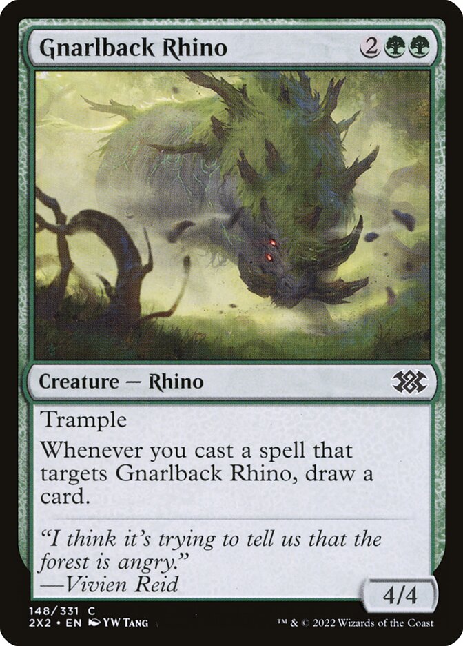 Rinoceronte Dorsonodoso / Gnarlback Rhino - Magic: The Gathering - MoxLand