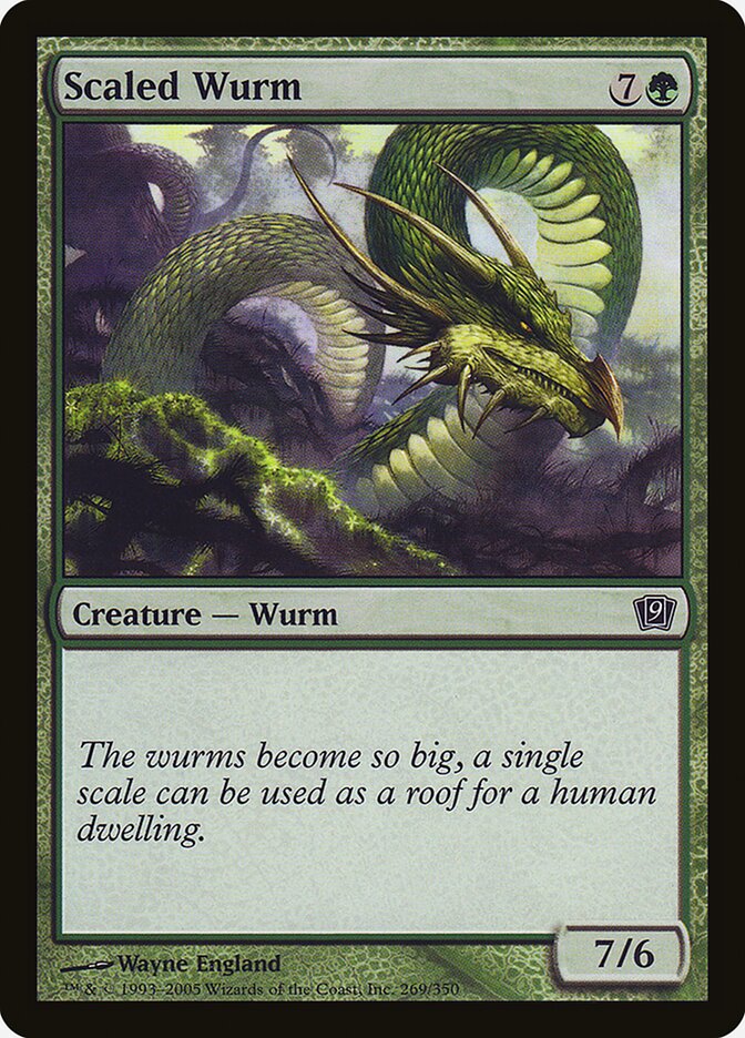 Serpente Terrestre Escamada / Scaled Wurm - Magic: The Gathering - MoxLand