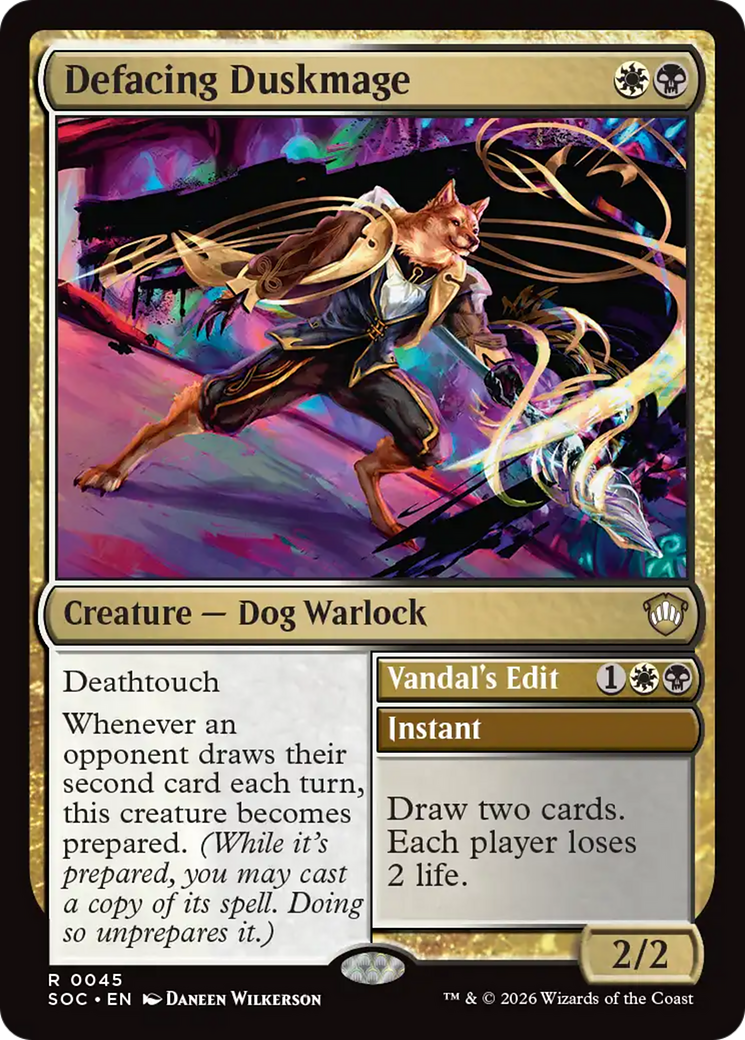 Defacing Duskmage - Magic: The Gathering - MoxLand