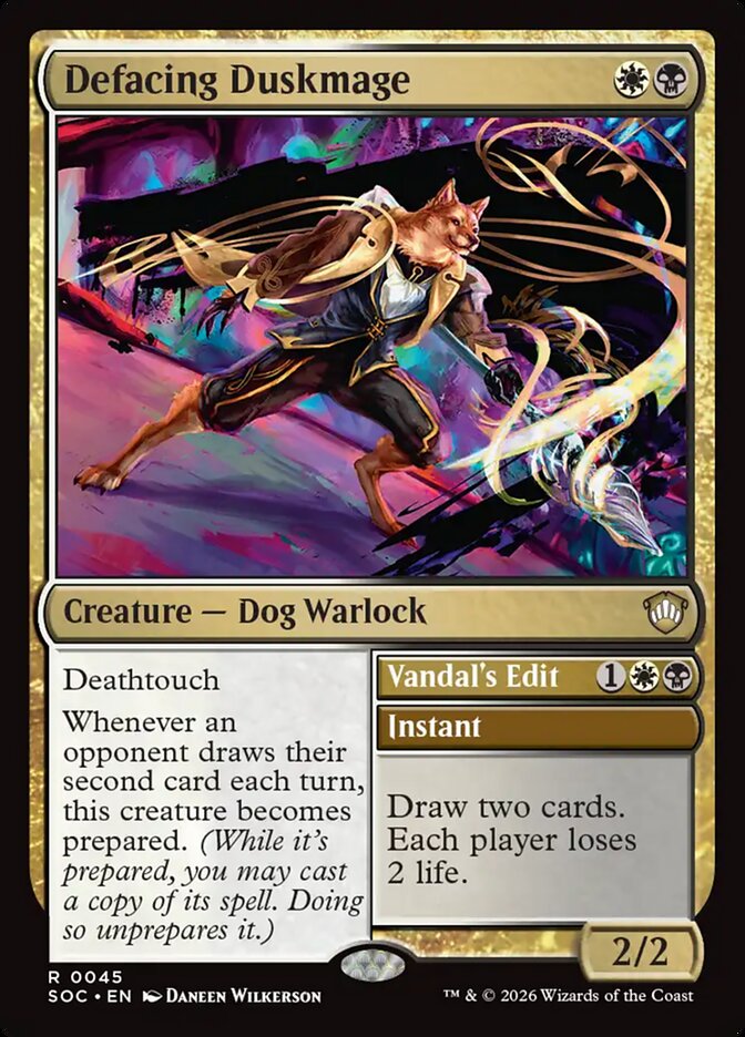 Defacing Duskmage - Magic: The Gathering - MoxLand