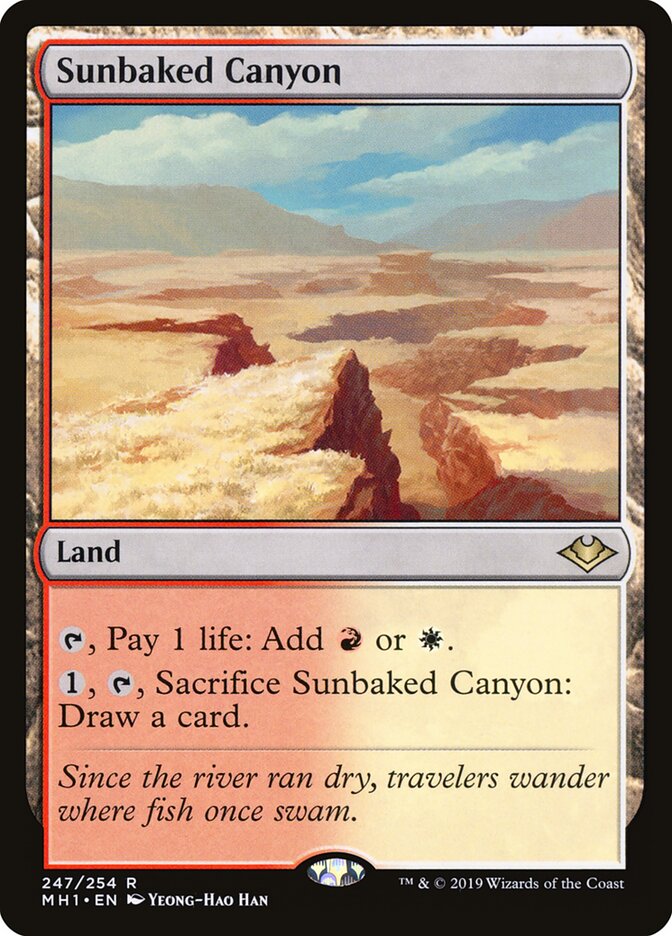 Desfiladeiro Calcinado pelo Sol / Sunbaked Canyon - Magic: The Gathering - MoxLand