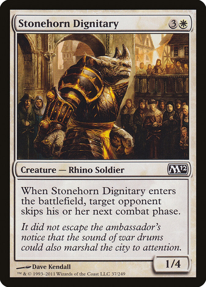 Dignitário Corno-de-Pedra / Stonehorn Dignitary - Magic: The Gathering - MoxLand