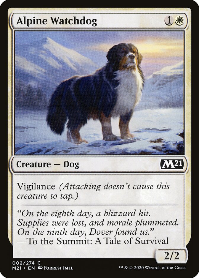 Cão de Guarda Alpino / Alpine Watchdog - Magic: The Gathering - MoxLand