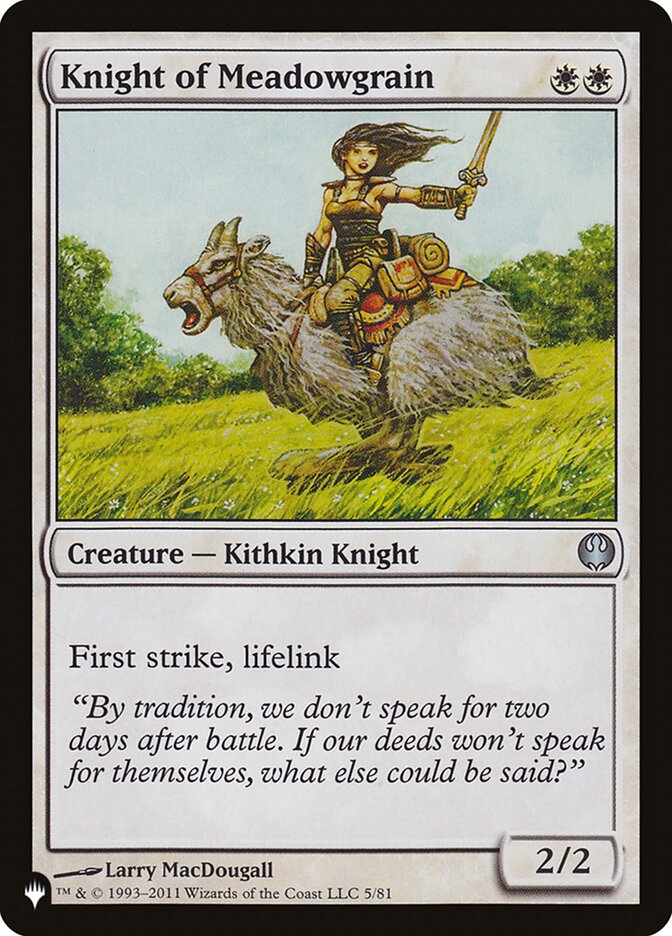 Cavaleiro de Campinagrão / Knight of Meadowgrain - Magic: The Gathering - MoxLand