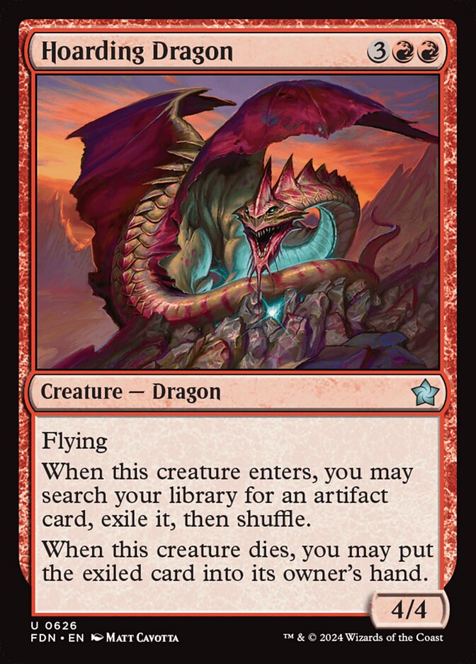 Dragão do Tesouro / Hoarding Dragon - Magic: The Gathering - MoxLand