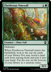Barreira de Vinhas Florífera / Floriferous Vinewall - Magic: The Gathering - MoxLand