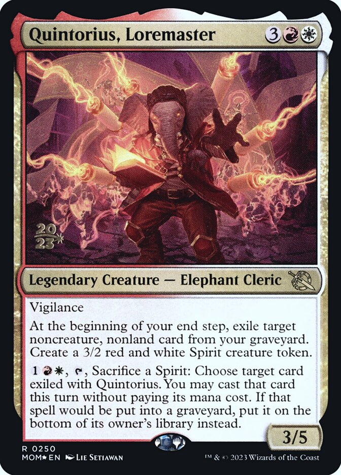 Quintorius, Mestre do Saber / Quintorius, Loremaster - Magic: The Gathering - MoxLand