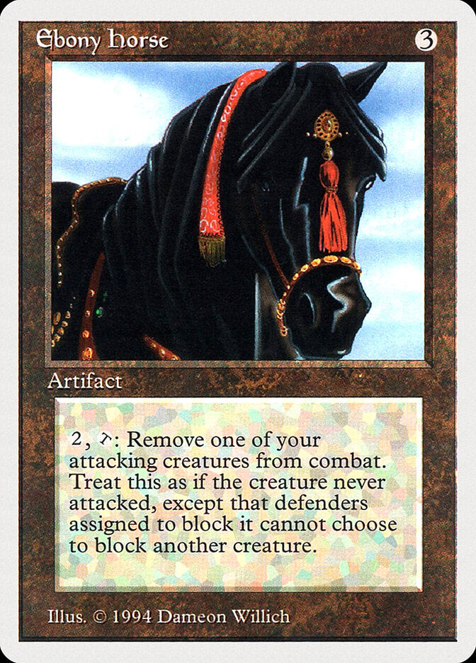 Cavalo de Ébano / Ebony Horse - Magic: The Gathering - MoxLand