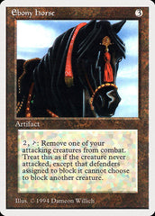 Cavalo de Ébano / Ebony Horse - Magic: The Gathering - MoxLand